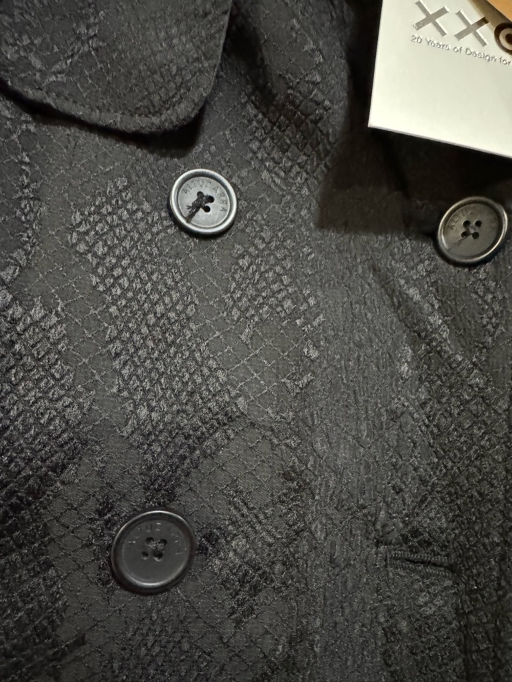 Altuzarra Black Textured Double-Breasted Coat - Picture 7 of 8